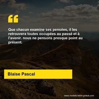 Citation de Blaise Pascal