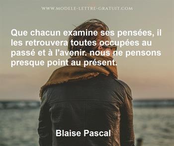 Citation de Blaise Pascal