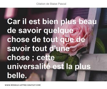 Citations Blaise Pascal
