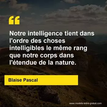 Citation Blaise Pascal
