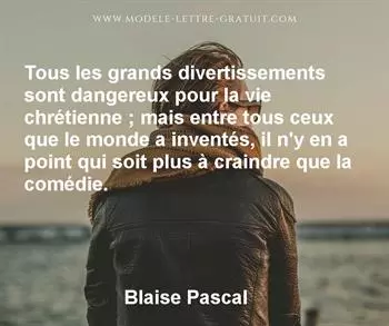 Citation de Blaise Pascal