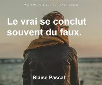 Citation de Blaise Pascal