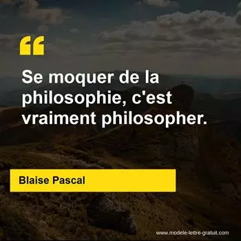 Citation Blaise Pascal