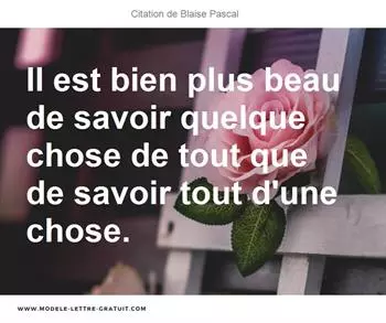 Citations Blaise Pascal