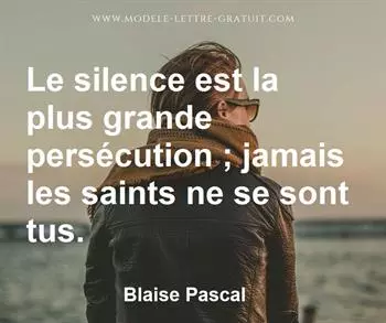 Citation de Blaise Pascal