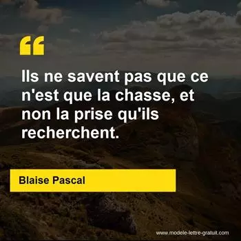 Citation Blaise Pascal