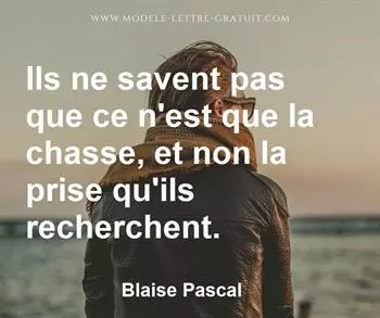 Citation de Blaise Pascal