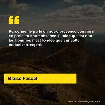 Citation Blaise Pascal