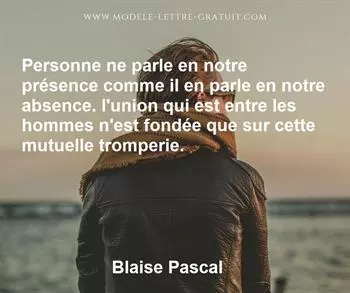 Citation de Blaise Pascal