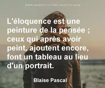 Citation de Blaise Pascal