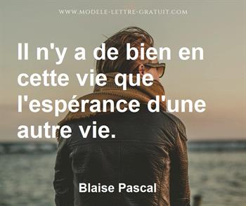 Citation de Blaise Pascal