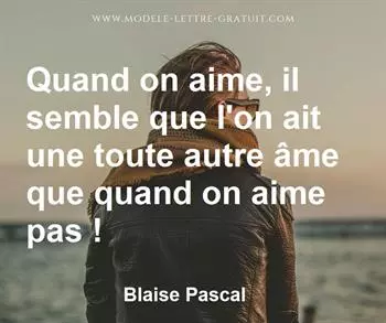 Citation de Blaise Pascal