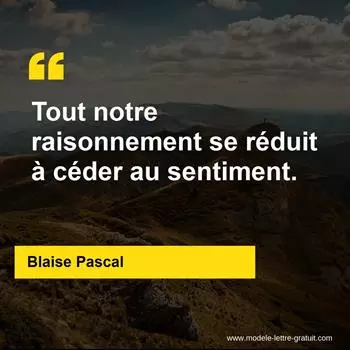 Citation Blaise Pascal
