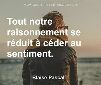 Citation de Blaise Pascal