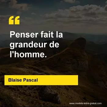 Citation Blaise Pascal
