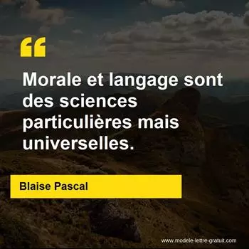Citation Blaise Pascal