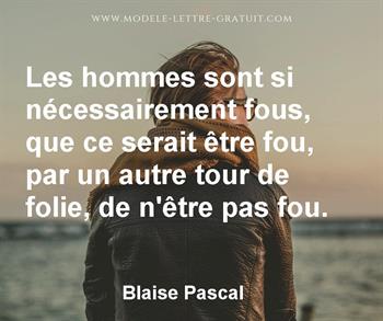 Citation de Blaise Pascal