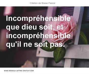 Citations Blaise Pascal