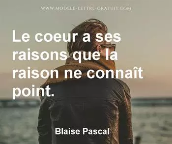Citation de Blaise Pascal