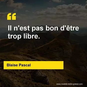 Citation Blaise Pascal