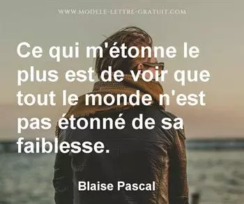 Citation de Blaise Pascal