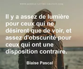 Citation de Blaise Pascal