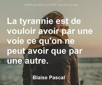 Citation de Blaise Pascal