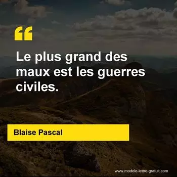 Citation Blaise Pascal