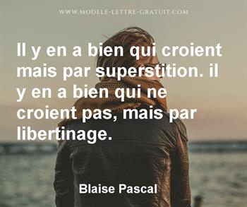 Citation de Blaise Pascal