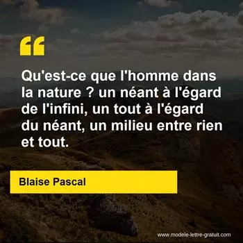 Citation Blaise Pascal
