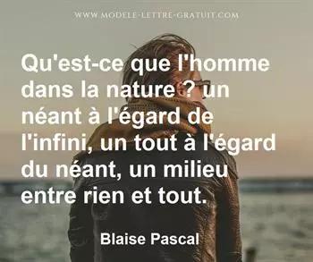 Citation de Blaise Pascal