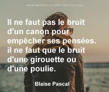 Citation de Blaise Pascal