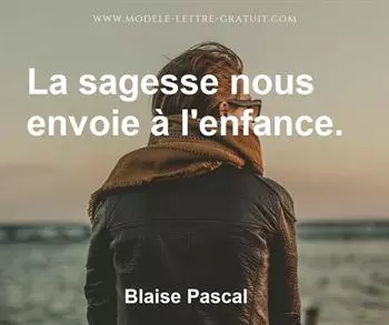 Citation de Blaise Pascal
