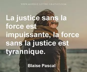 Citation de Blaise Pascal