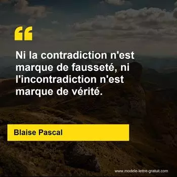 Citation Blaise Pascal