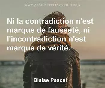 Citation de Blaise Pascal