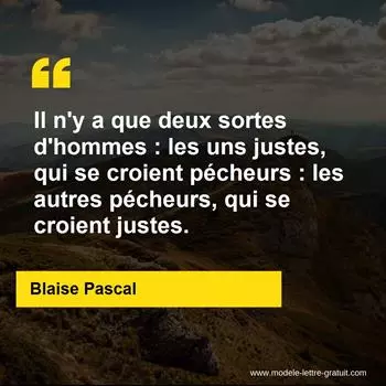 Citation Blaise Pascal