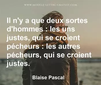 Citation de Blaise Pascal