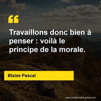 Citation de Blaise Pascal