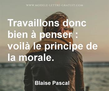 Citation de Blaise Pascal