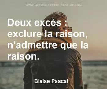 Citation de Blaise Pascal