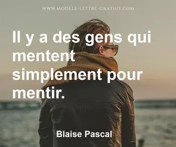 Citation de Blaise Pascal
