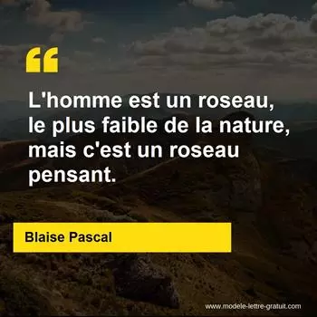 Citation Blaise Pascal