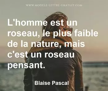 Citation de Blaise Pascal