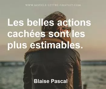 Citation de Blaise Pascal