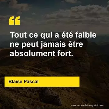 Citation Blaise Pascal