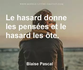 Citation de Blaise Pascal