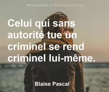 Citation de Blaise Pascal
