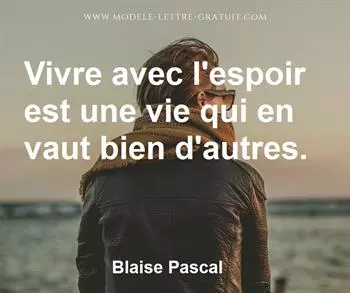 Citation de Blaise Pascal