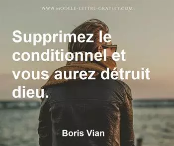 Citation de Boris Vian